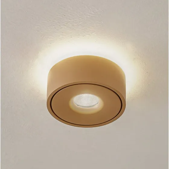 Arcchio Plafoniera LED Rotari Marrone Up and Down Ø 12 cm