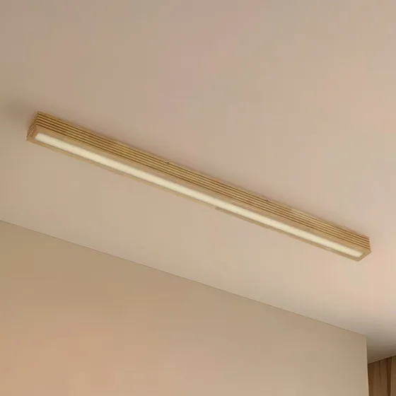 Lucande Plafoniera LED Emara in Rovere Dimmerabile