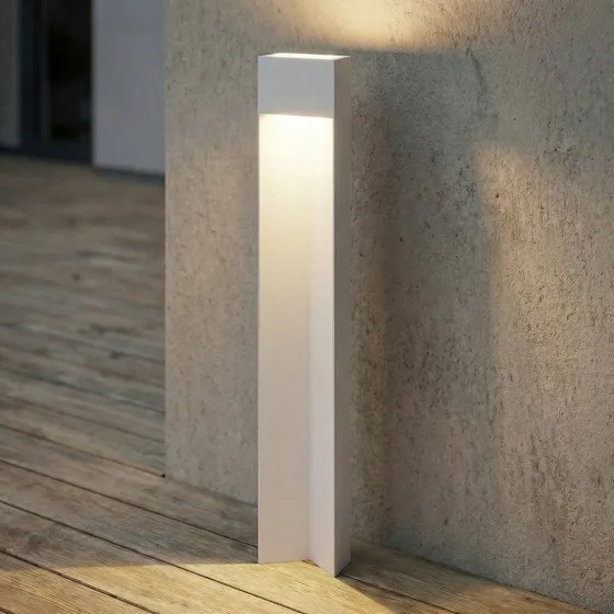 Lucande Lampione a LED Kaholo 90 cm - Grigio Chiaro - IP44