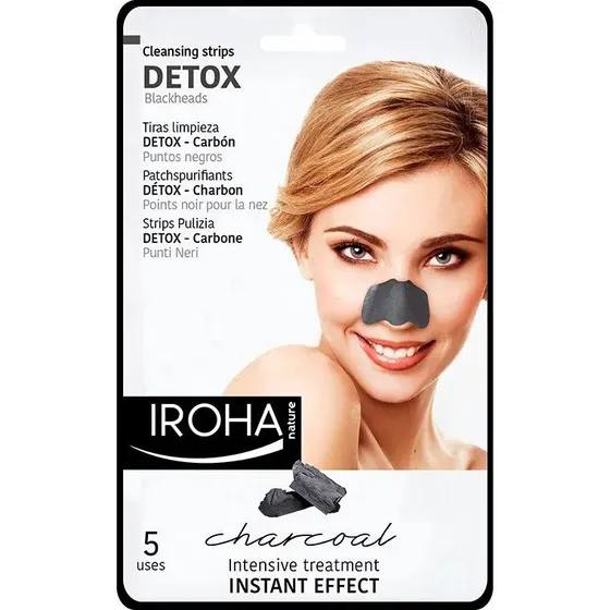 Iroha Nature Detox Nose Strips - Rimuove Punti Neri (5 unità)