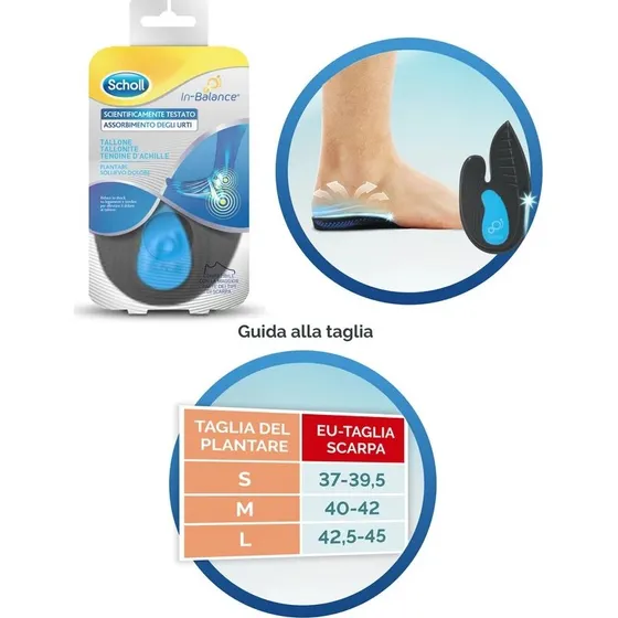 Scholl Plantare Tallone M 2 Pezzi