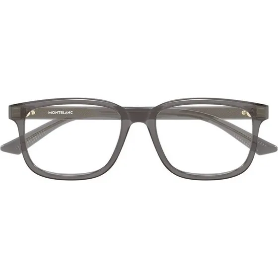 Montblanc MB0452O Occhiali da Vista Uomo Squadrati in Acetato Grigio