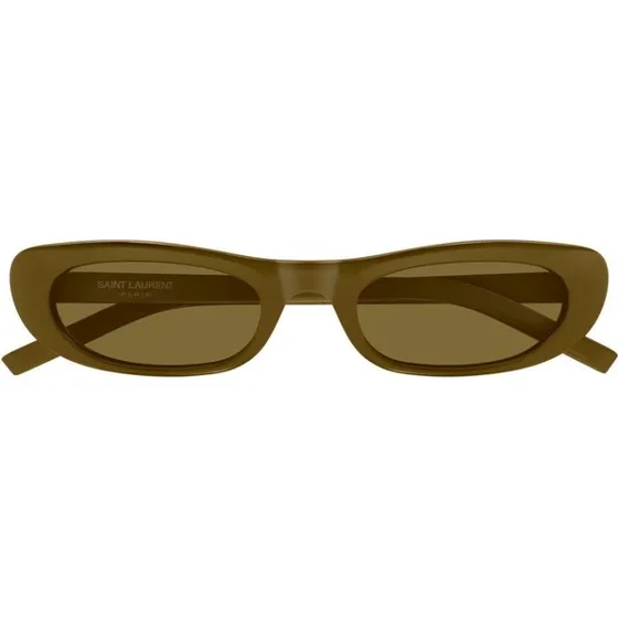 Saint Laurent SL 557 Shade Occhiali da Sole Donna Marrone Rotondi