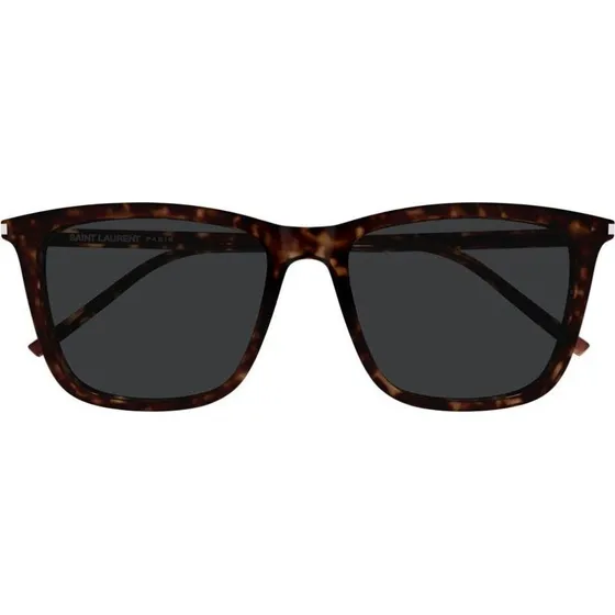 Saint Laurent SL 851 Occhiali da Sole Squadrati Avana e Grigio