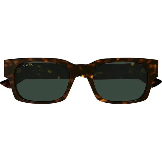 Gucci GG2084S Occhiali da Sole Uomo Squadrati Avana e Verde