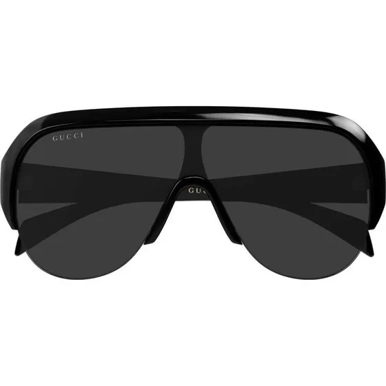 Gucci GG2023S Occhiali da Sole Donna Nero Mascherina Grigio