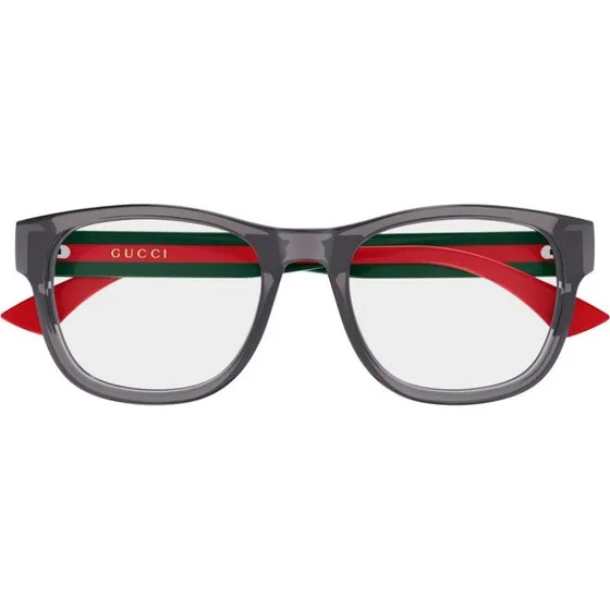 Gucci GG0004ONN Occhiali da Vista Quadrati Grigio Uomo