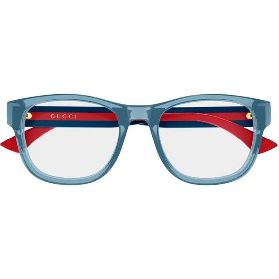 Gucci GG0004ONN Occhiali da Vista Squadrati Blu Uomo
