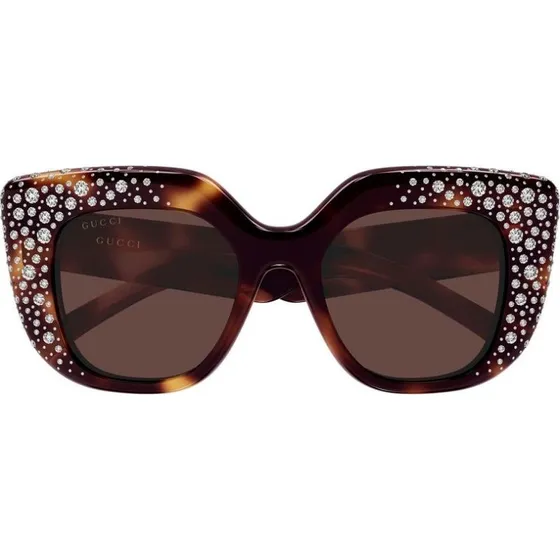 Gucci GG2030S Occhiali da Sole Donna Squadrati Avana Marrone