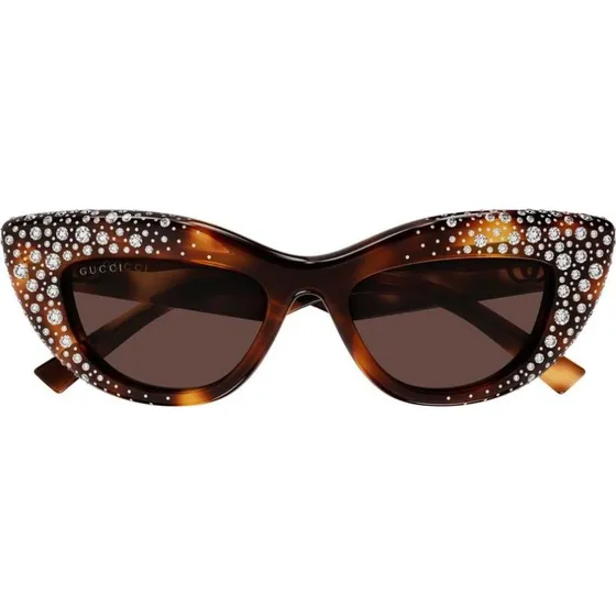 Gucci GG2031S Occhiali da Sole Donna Cat-Eye Avana Marrone 50mm