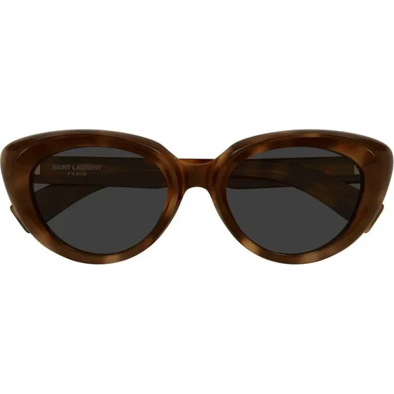 Saint Laurent SL 859 Occhiali da Sole Cat-Eye Avana Grigio 53mm