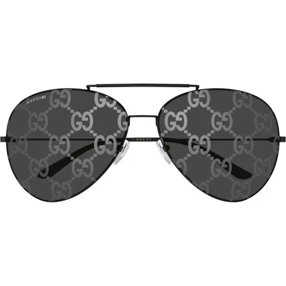 Gucci GG2172S Occhiali da Sole Uomo Pilot Rutenio e Lenti Grigie