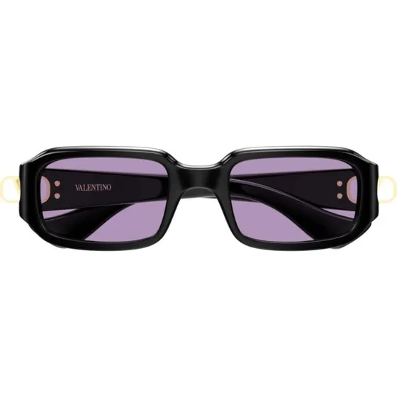 Valentino VG0016S Occhiali da Sole Donna Rettangolari Nero/Viola