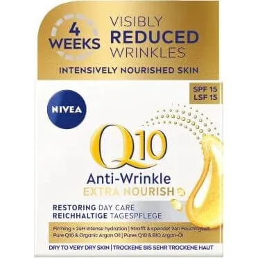 Nivea Crema Giorno Q10 Anti-Trid 50 ml - Extra Nutriente SPF15