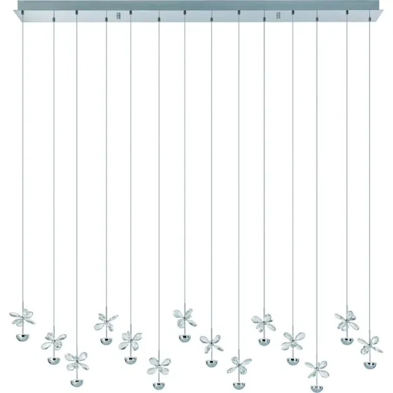 EGLO Stars of Light Pianopoli Lampada a Sospensione Cromata 140 cm