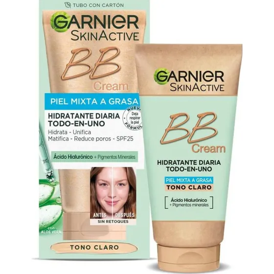 Garnier SkinActive BB Cream Pelle Mista a Grassa SPF25 Medio 50ml