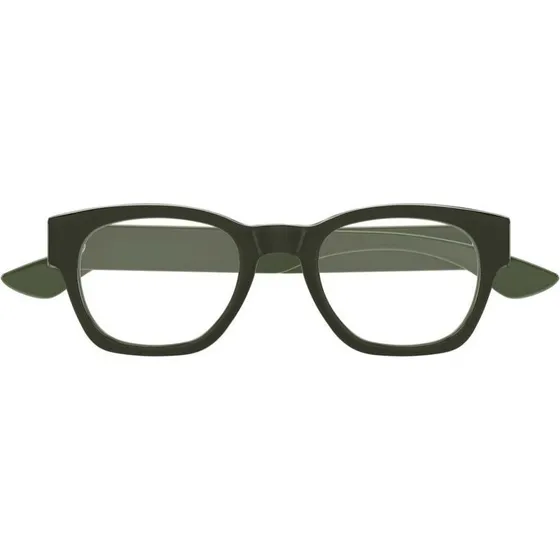 Alexander McQueen AM0530O Occhiali da Vista Uomo Verdi Geometrici