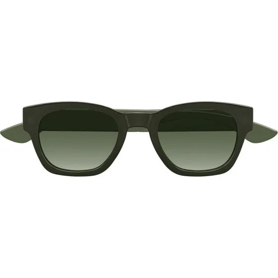 Alexander McQueen Occhiali da Sole AM0530S Verde Squadrati