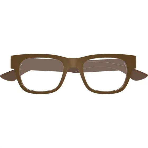 Alexander McQueen AM0531O Occhiali da Vista Squadrati Marroni
