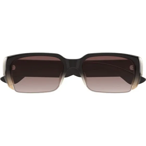 Alexander McQueen Occhiali da Sole AM0532S Rettangolari Marroni