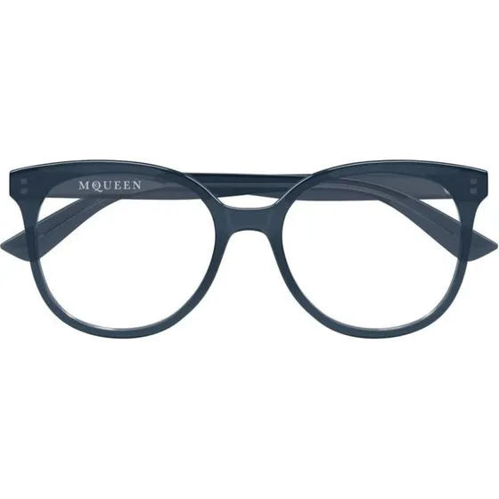 Alexander McQueen Occhiali da Vista Cat-Eye Grigio AM0540O