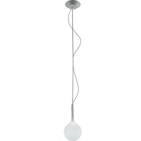 Artemide Castore 14 Lampada a Sospensione Bianca in Vetro