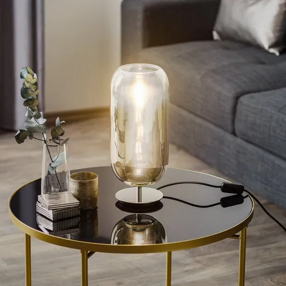 Artemide Gople Mini Lampada da Tavolo Argento