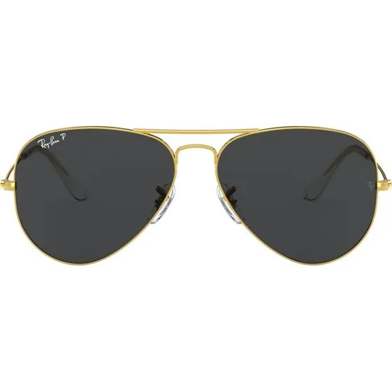Ray-Ban Aviator RB3025 Large Metal Oro Lenti Polarizzate 55mm