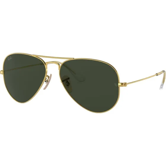 Ray-Ban RB3025 Aviator Unisex - Montatura Oro e Lenti Verde G15