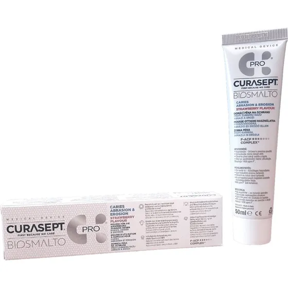 Curasept Biosmalto Pro Mousse Protettiva Fragola 50 ml