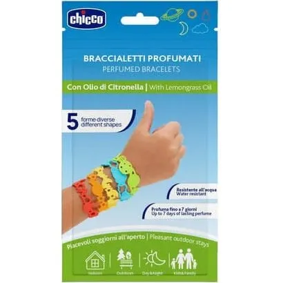 Chicco Braccialetti in Silicone Profumati NaturalZ con Citronella