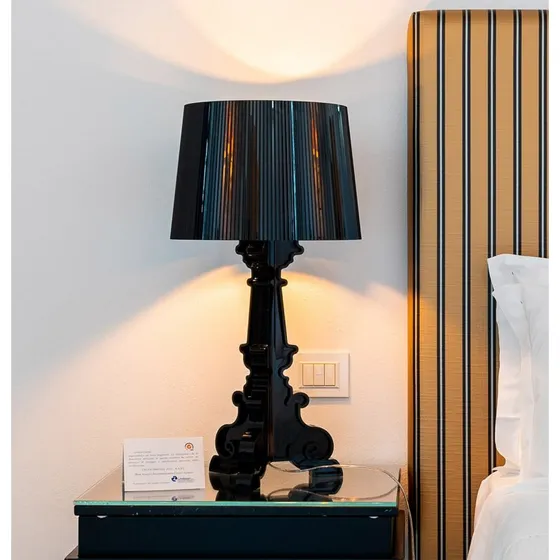 Kartell Bourgie Lampada da Tavolo LED Nero