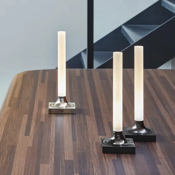 Kartell Goodnight Lampada da Tavolo Portatile Titanio
