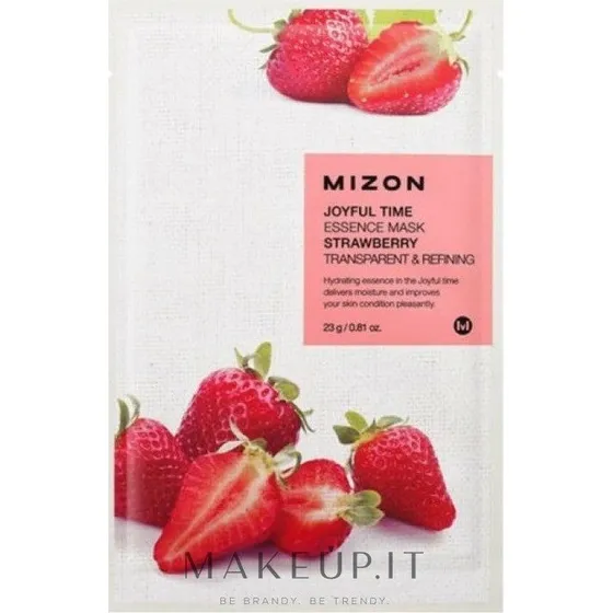 Mizon Joyful Time Fragola Maschera Viso in Tessuto 23 g