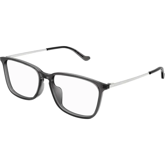 Gucci GG1609OA 003 Montatura da Vista Quadrata in Acetato Grigio