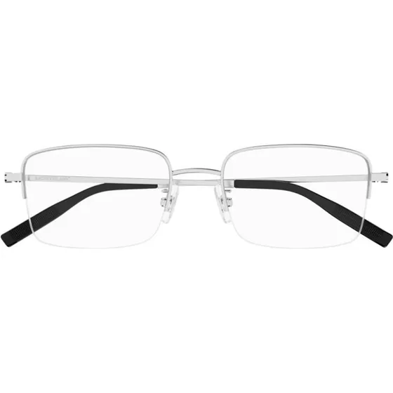 Montblanc MB0313OA Occhiali da Vista Uomo Argento Squadrati