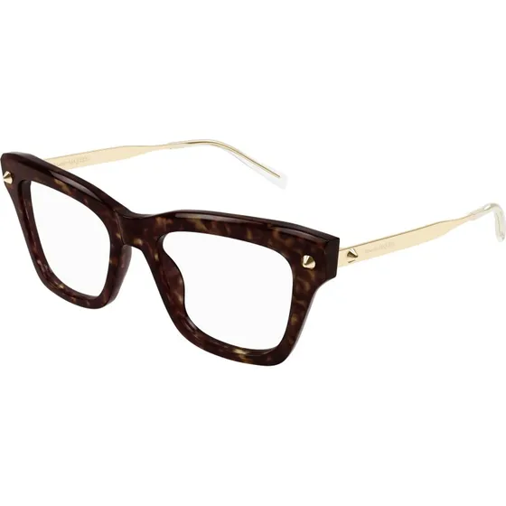Alexander McQueen AM0484O 006 Occhiali da Vista Donna Havana