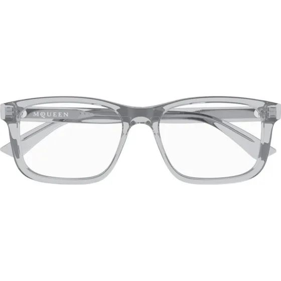 Alexander McQueen AM0486O Occhiali da Vista Quadrati Blu