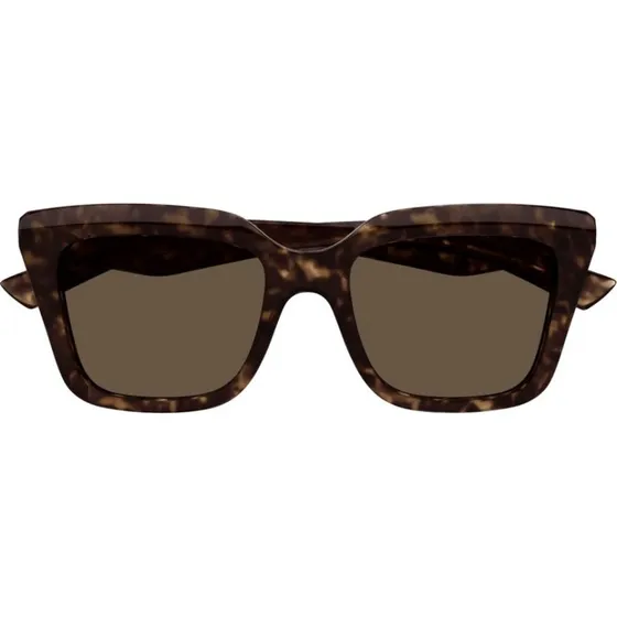 Alexander McQueen AM0473S Occhiali da Sole Squadrati Havana