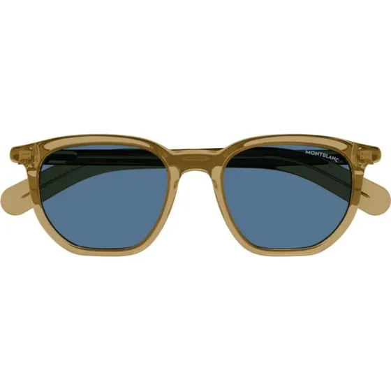Montblanc MB0352S Occhiali da Sole Squadrati Marrone e Blu 50mm