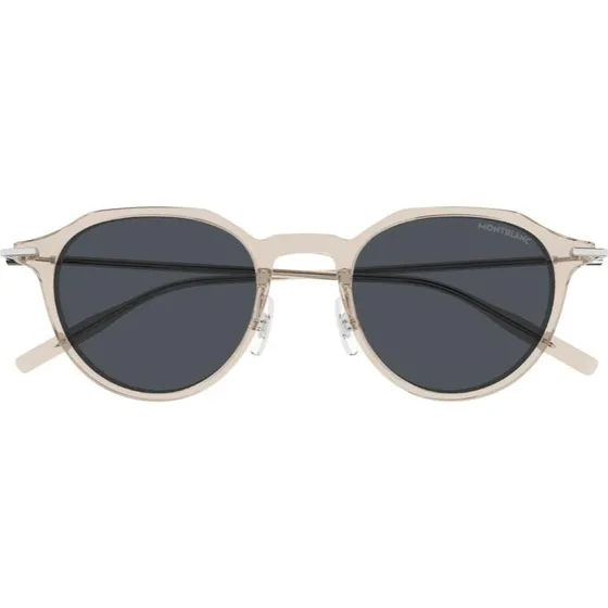 Montblanc MB0355S Occhiali da Sole Uomo Pantos Marrone e Grigio