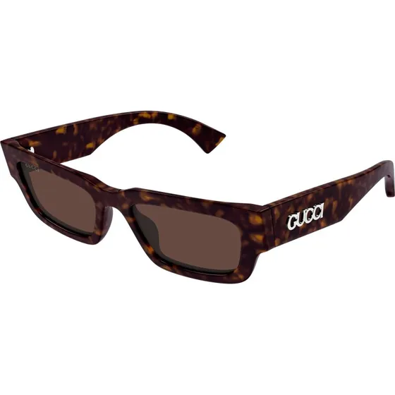 Gucci GG1838S 002 Occhiali da Sole Squadrati Havana