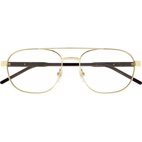 Gucci GG1800O Occhiali da Vista Uomo Squadrati in Metallo Oro