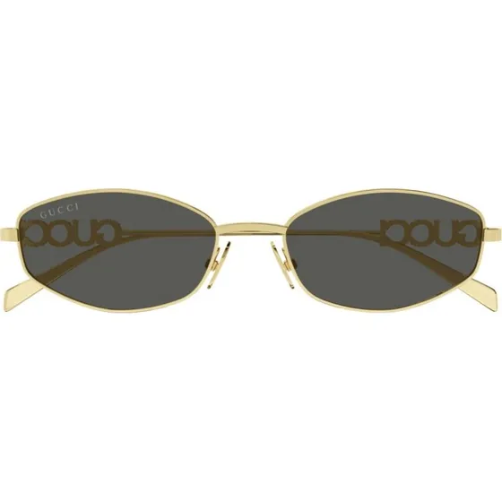 Gucci GG1802S Occhiali da Sole Donna Oro e Lenti Grigie