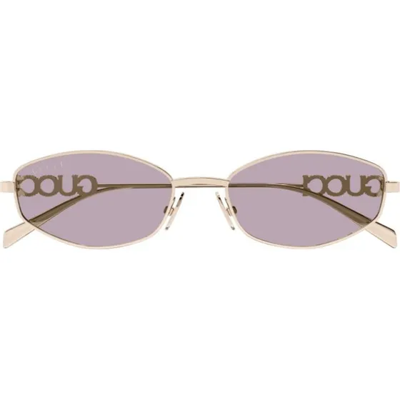Gucci GG1802S Occhiali da Sole Donna Oro e Viola 55mm