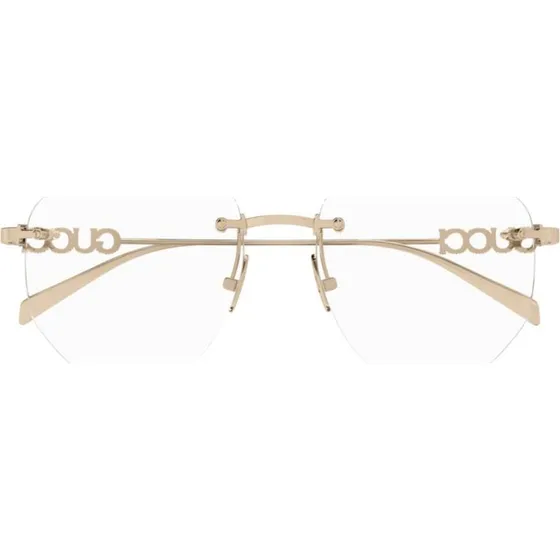 Gucci GG1806O Occhiali da Vista Donna Squadrati Oro