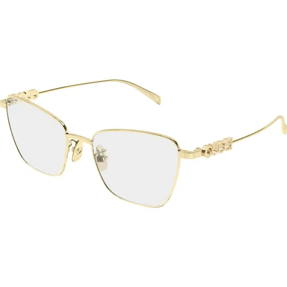 Gucci GG1807O 003 Occhiali da Vista Farfalla in Metallo Oro
