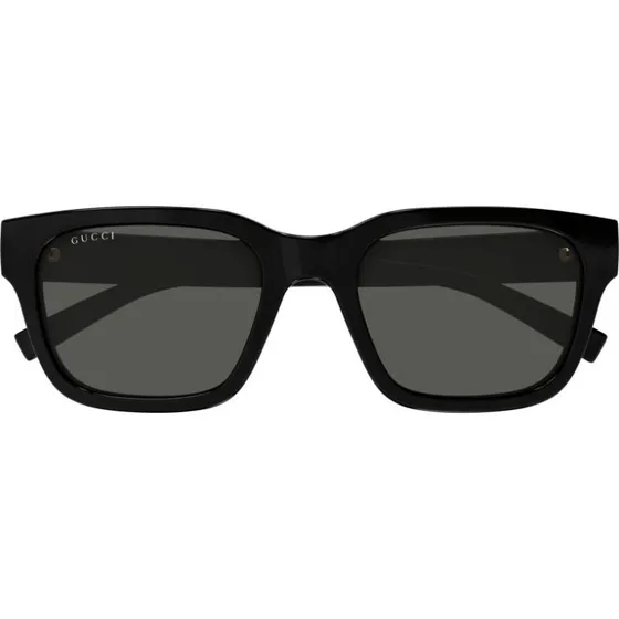 Gucci GG1857S Occhiali da Sole Uomo Neri Squadrati con Lenti Grigie