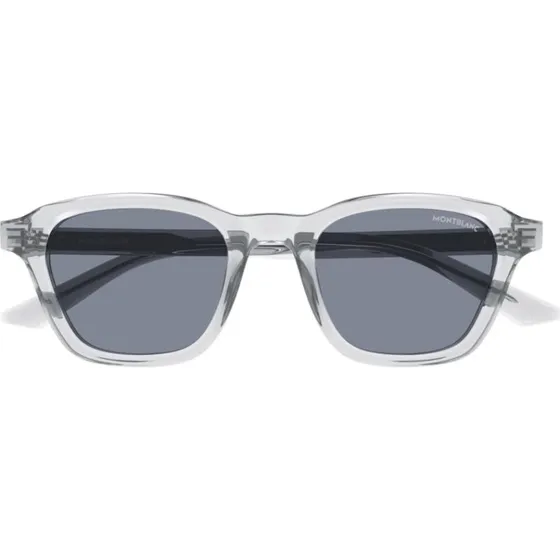 Montblanc MB0384S Occhiali da Sole Squadrati Grigio Uomo