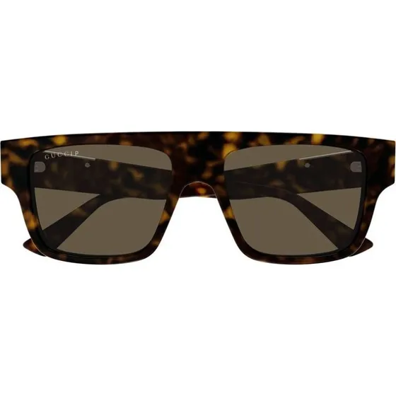Gucci GG1960S Occhiali da Sole Uomo Squadrati Avana Marrone 53mm